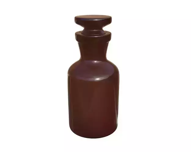 Chemical glass bottle 3D model
