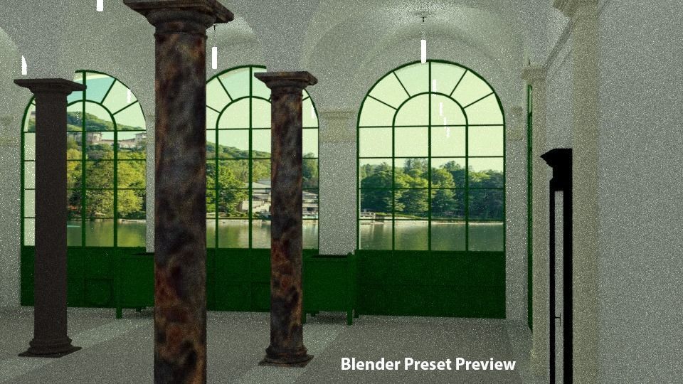 Column Hall 3D model_4