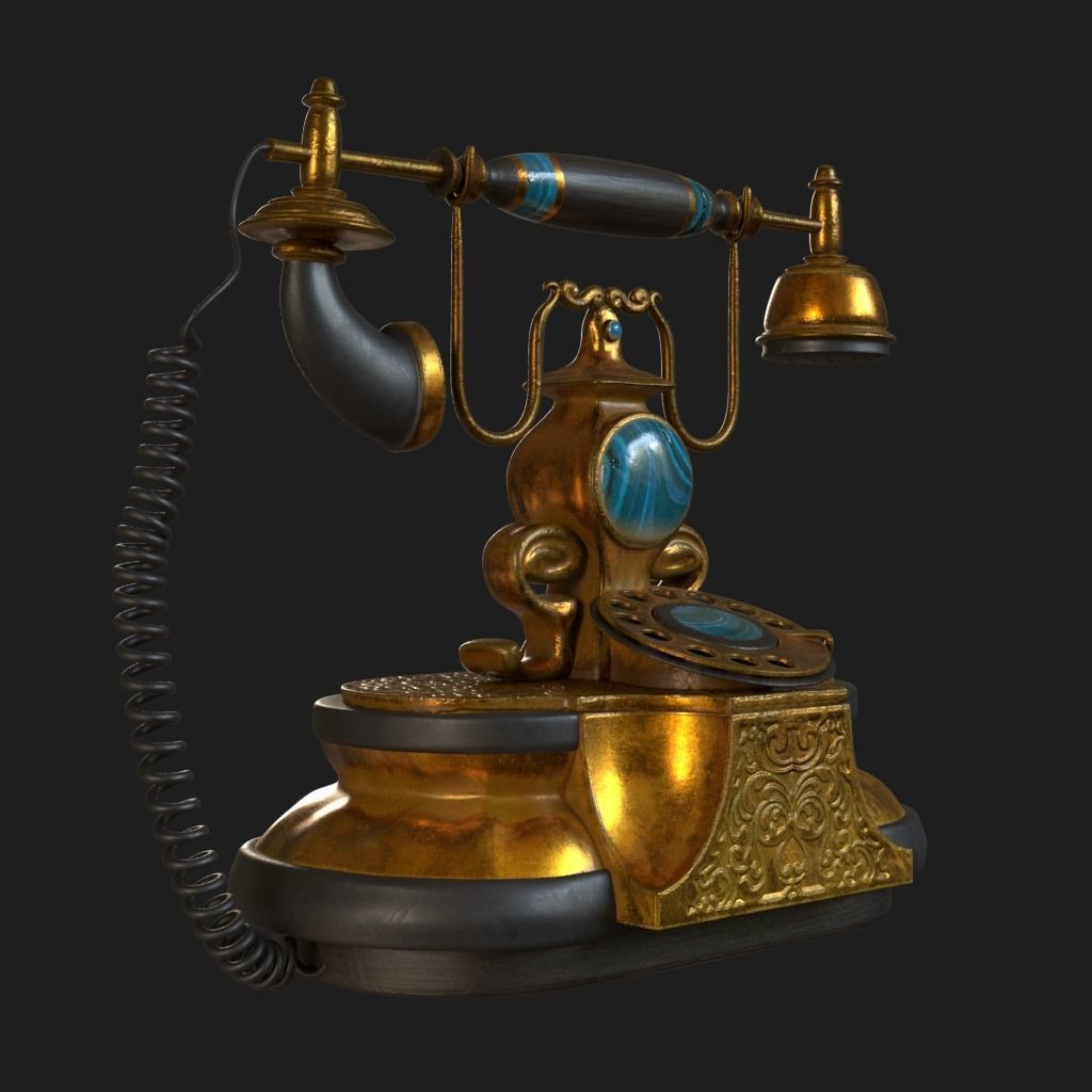 old phone 3D model_1