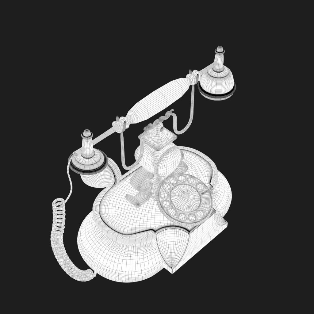old phone 3D model_7