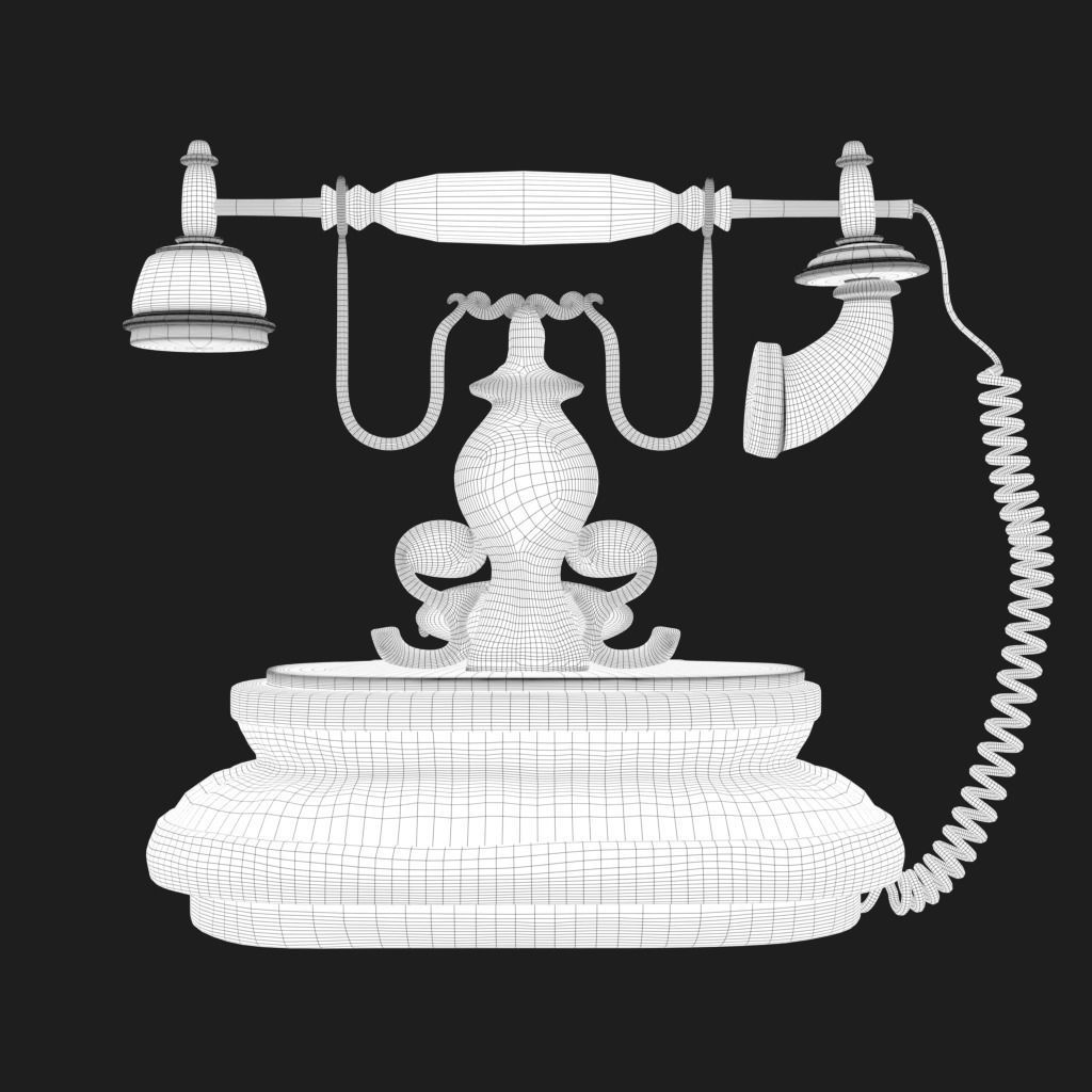old phone 3D model_6