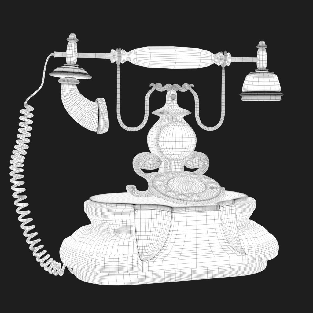 old phone 3D model_5