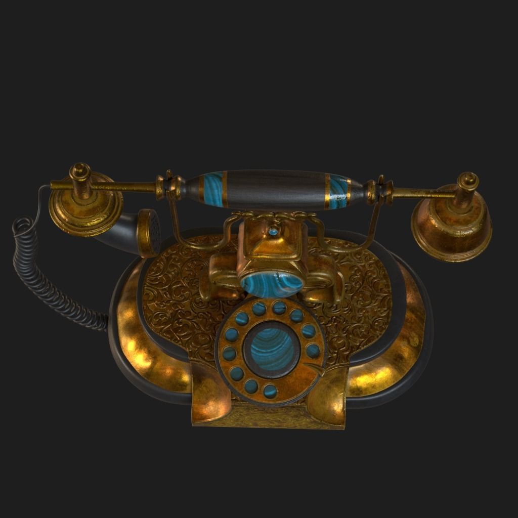 old phone 3D model_2