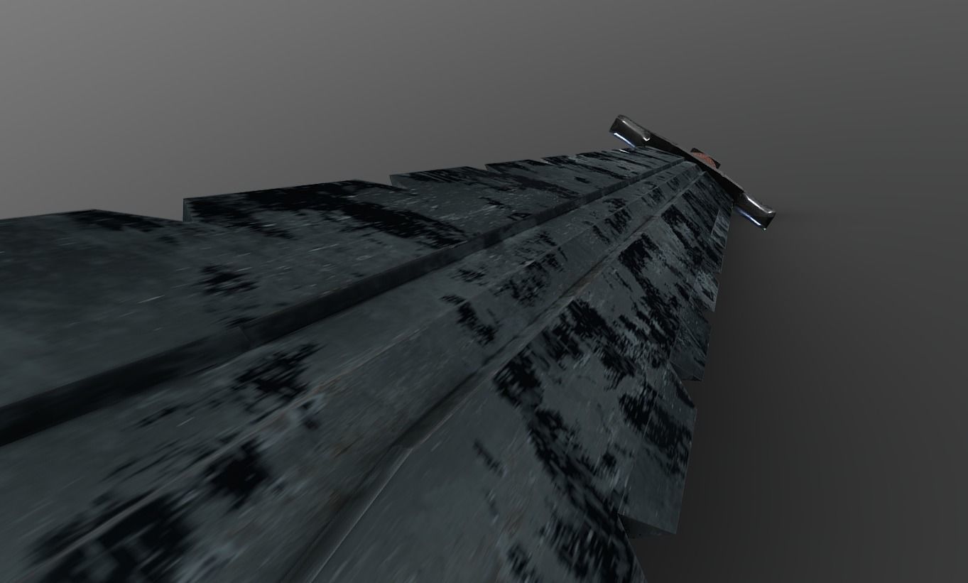 Old Blade Low-poly 3D model_6