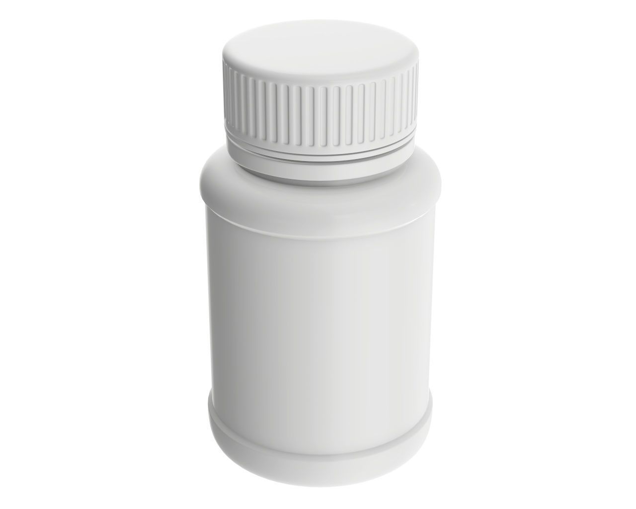 Medicine plastic bottle mockup 02 3D model_2