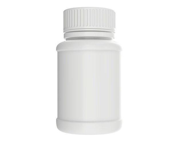 Medicine plastic bottle mockup 02 3D model