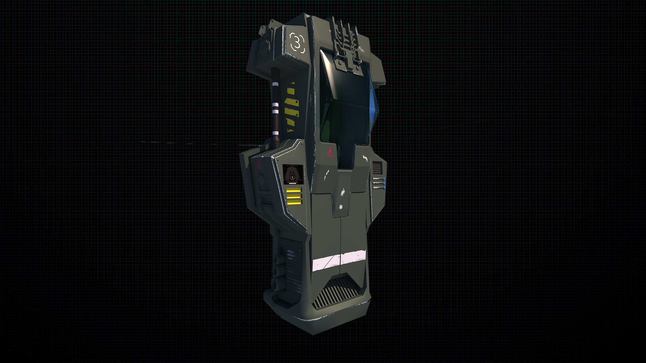 Cryo Tube halo Wars 3D model CGTrader