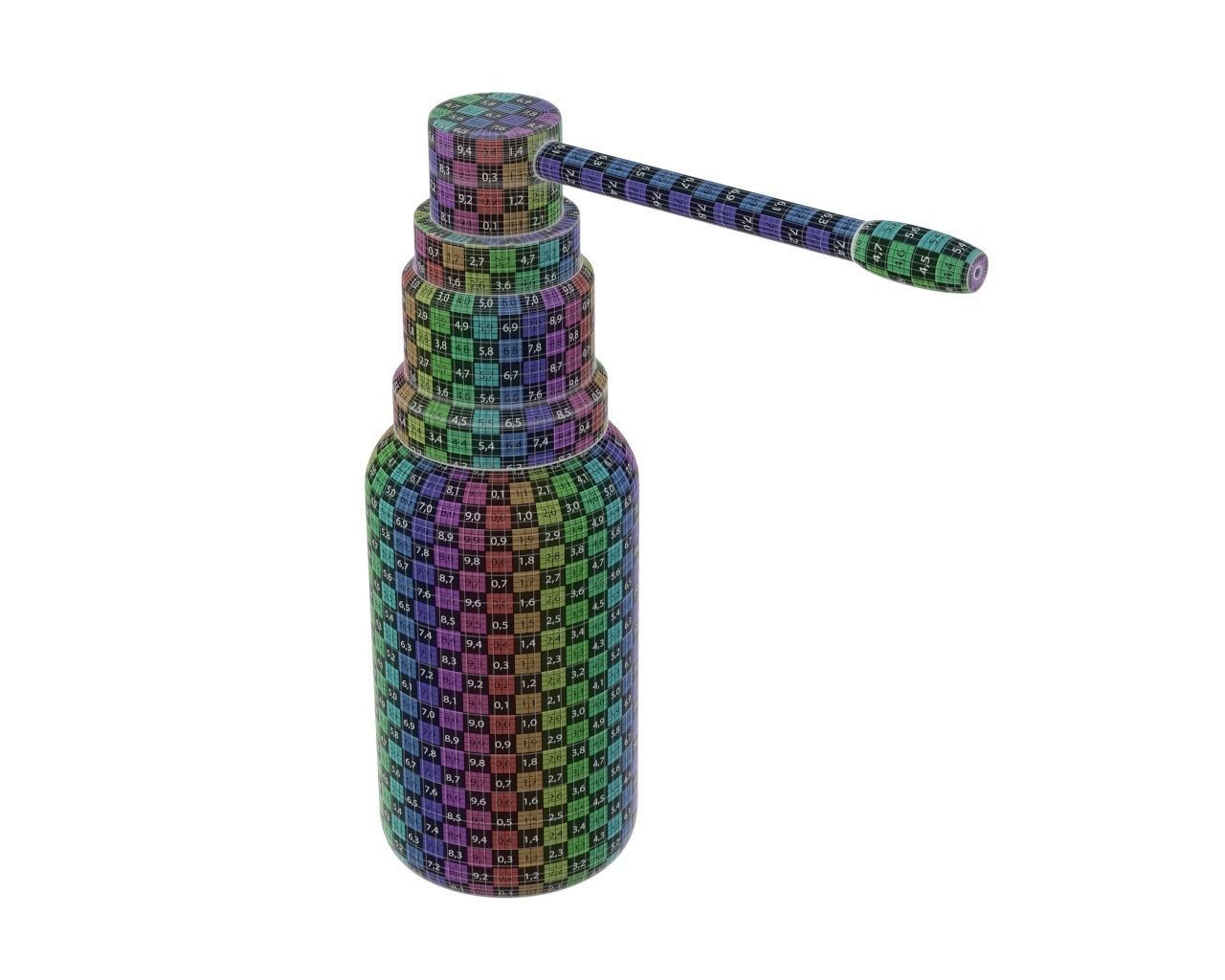 Medicine spray bottle 02 3D model_5