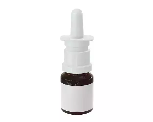 Medicine spray bottle mockup 3D model
