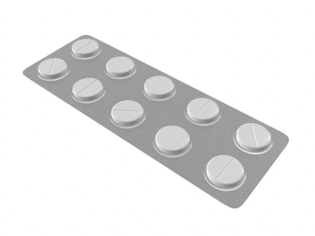 Pills in blister pack 02 3D model