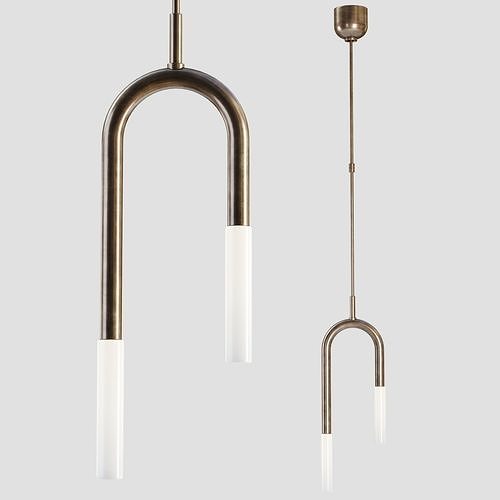 Rousseau Small Asymmetric Pendant 3D model