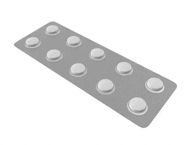 Pills in blister pack 04 3D model