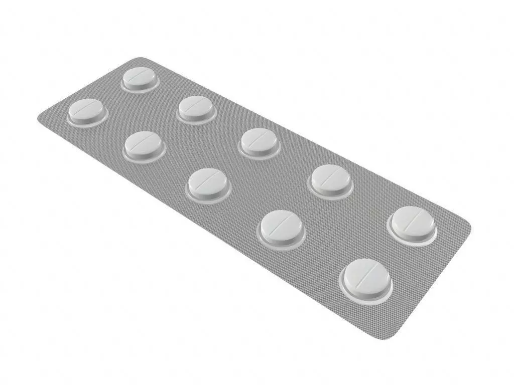 Pills in blister pack 04 3D model