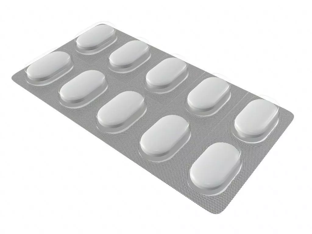 Pills in blister pack 05 3D model