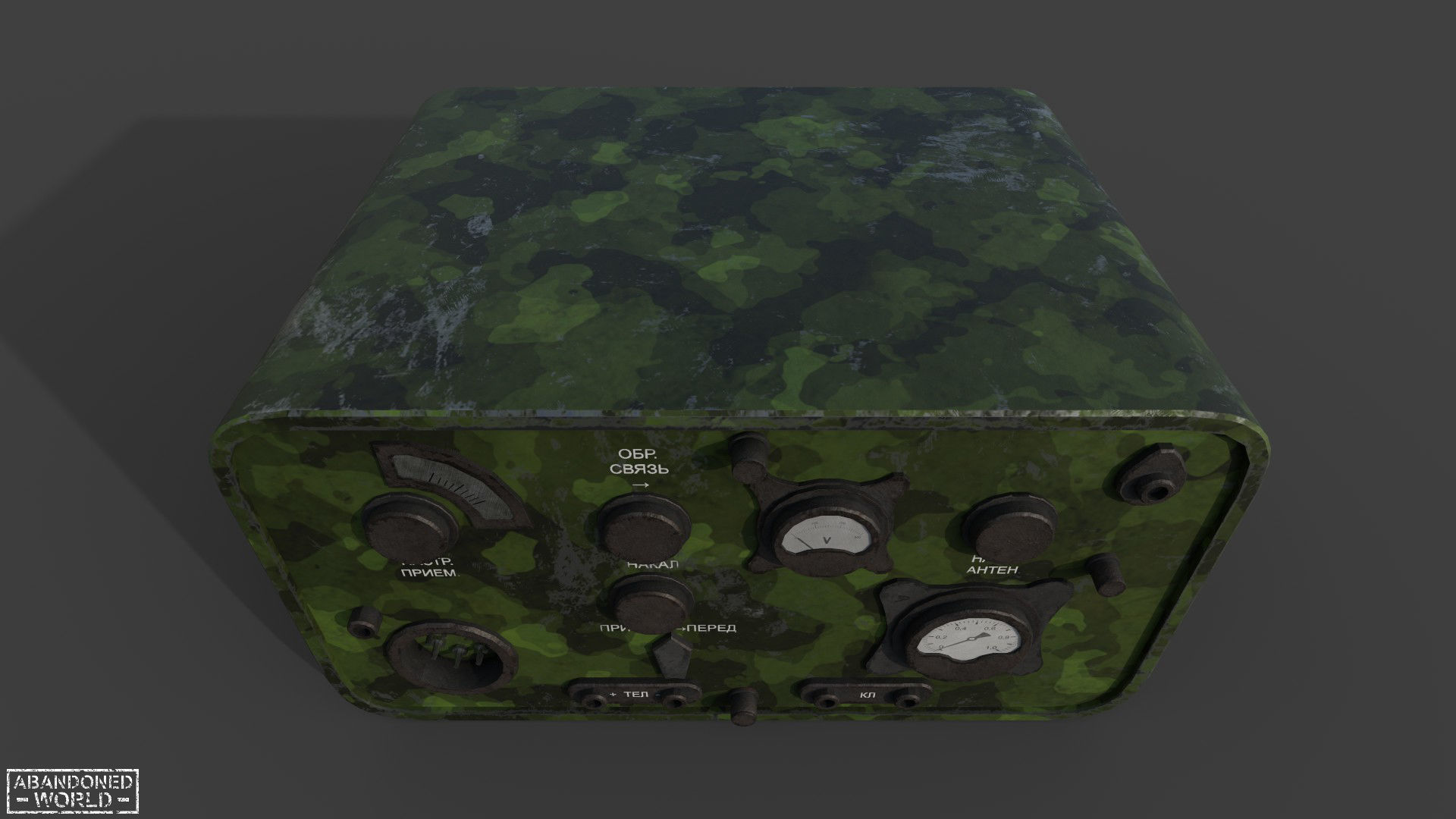 Radio Military North Low-poly 3D model_7