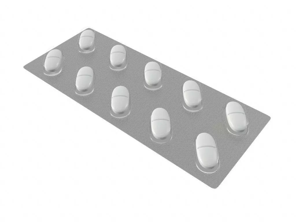 Pills in blister pack 06 3D model