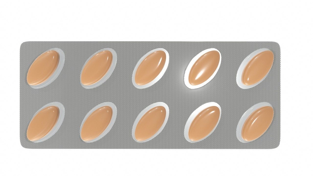 Pills in blister pack 07 3D model_2