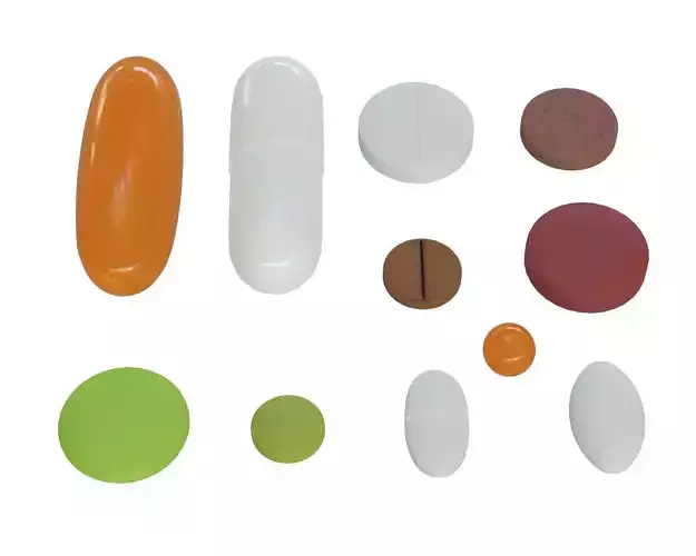 Pills 02 3D model