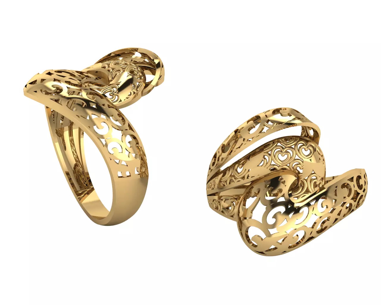 ring gold 3D model_0