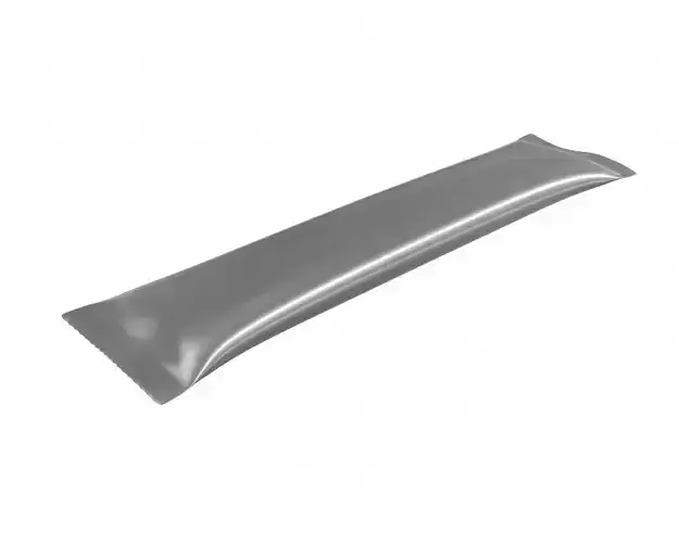Coffee stick sachet mockup 3D model