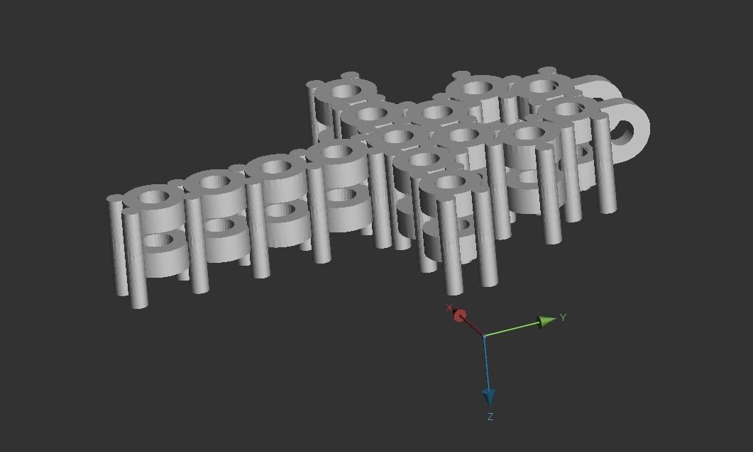 5 Pointer Ankh Cross 3D print model_2