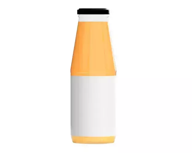 Juice glass bottle mockup