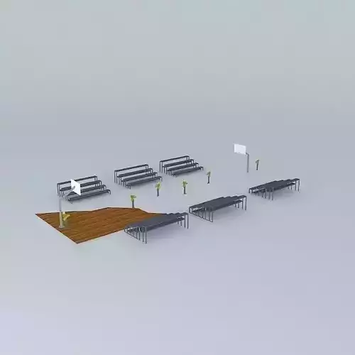 court set of benches