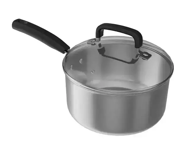 Kitchen pot 02 20cm 3D model