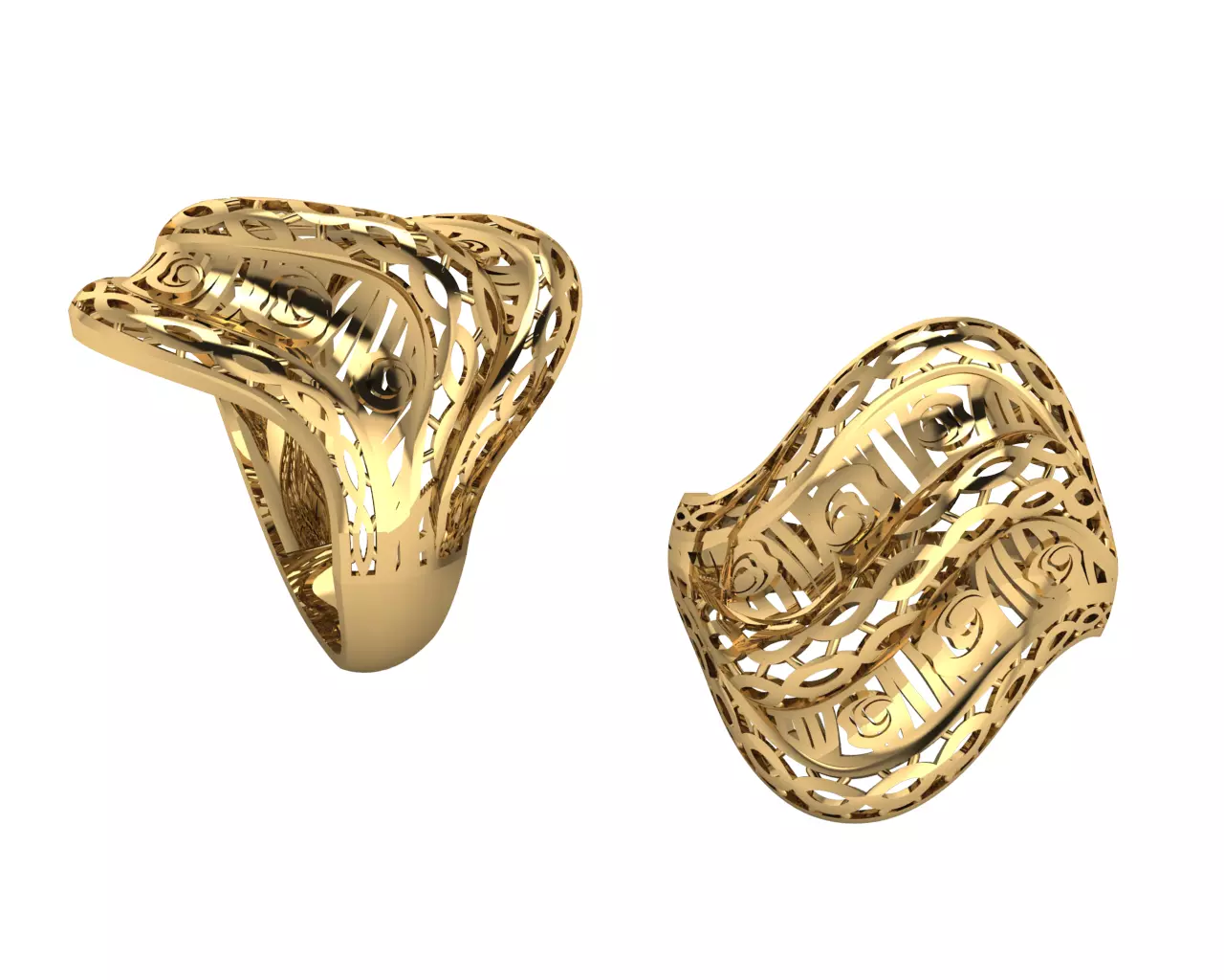 ring gold 3D model_0