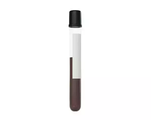 Medicine test tube 3D model