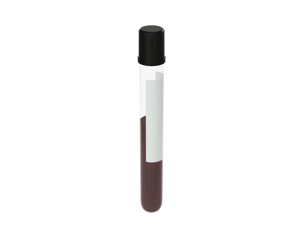 Medicine test tube 3D model_2