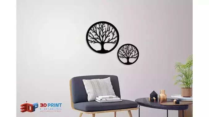 Silhouette Art Tree wall Art