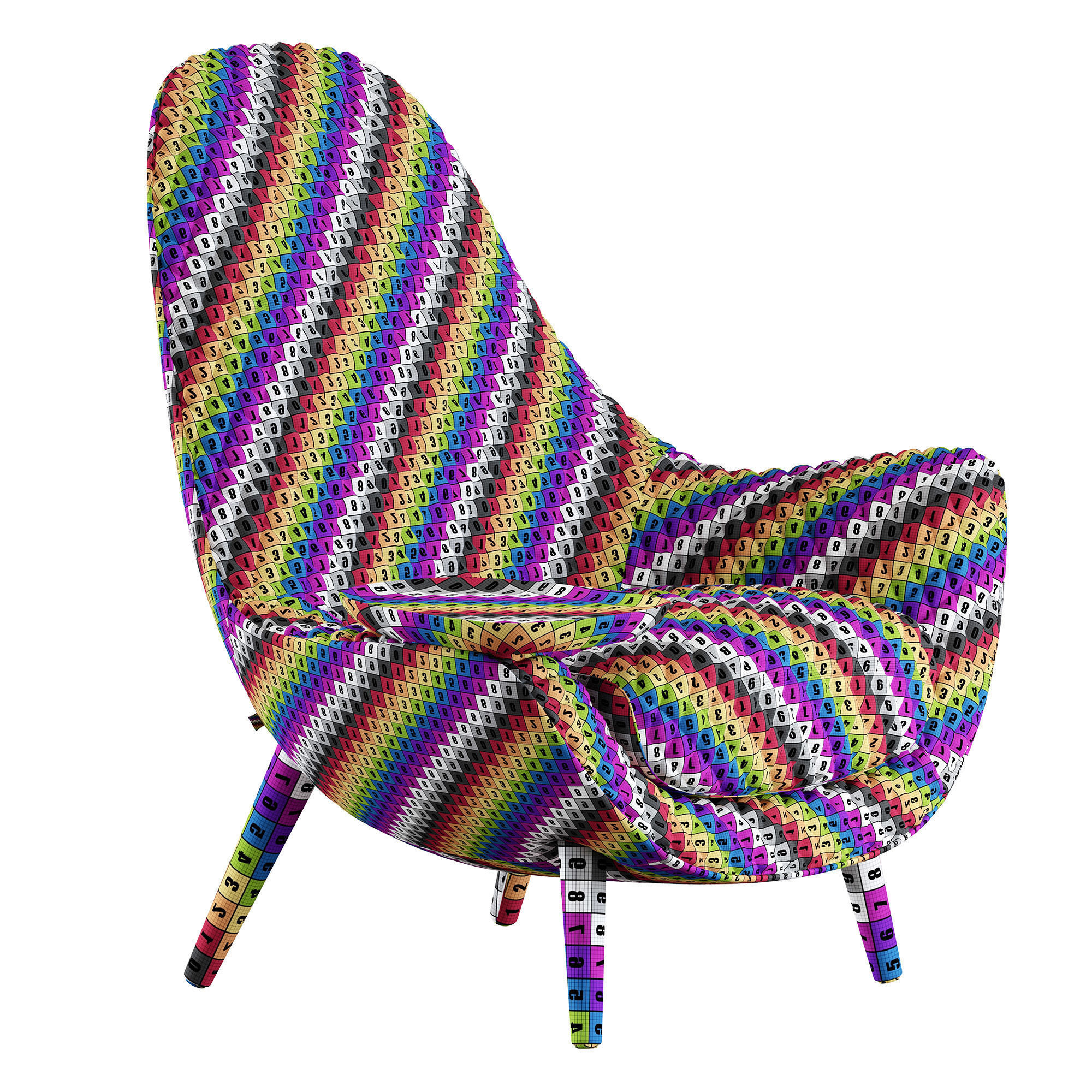 Armchair Mad King by Poliform 3D model_15