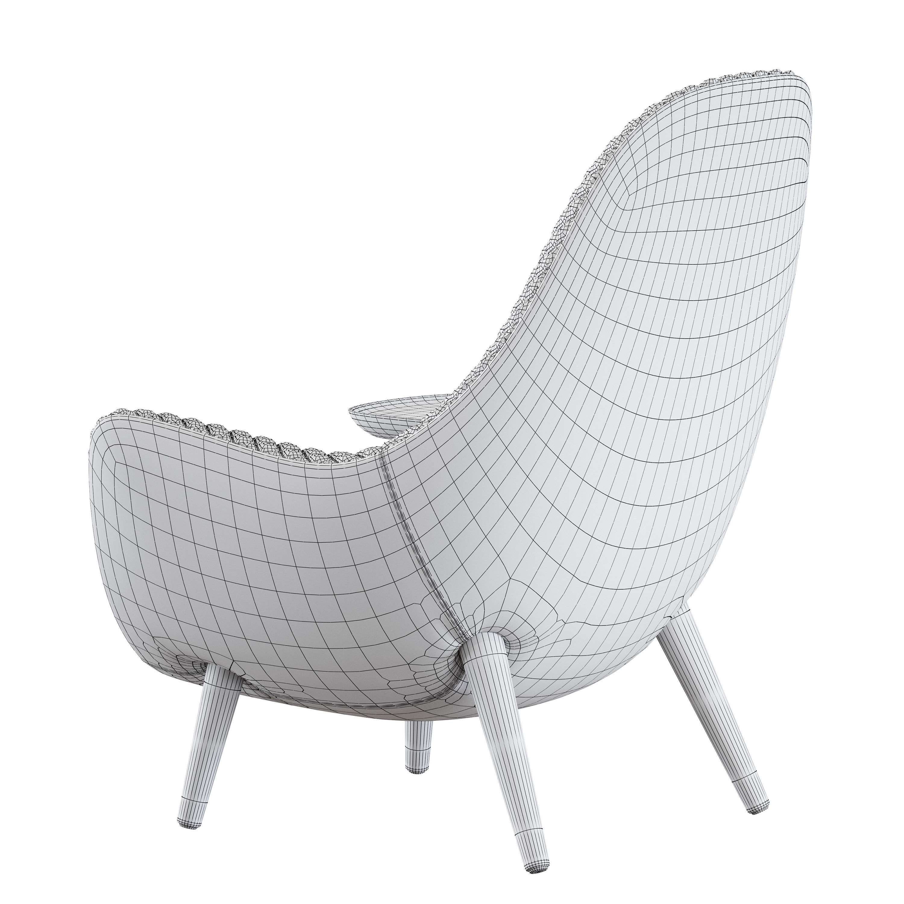 Armchair Mad King by Poliform 3D model_14