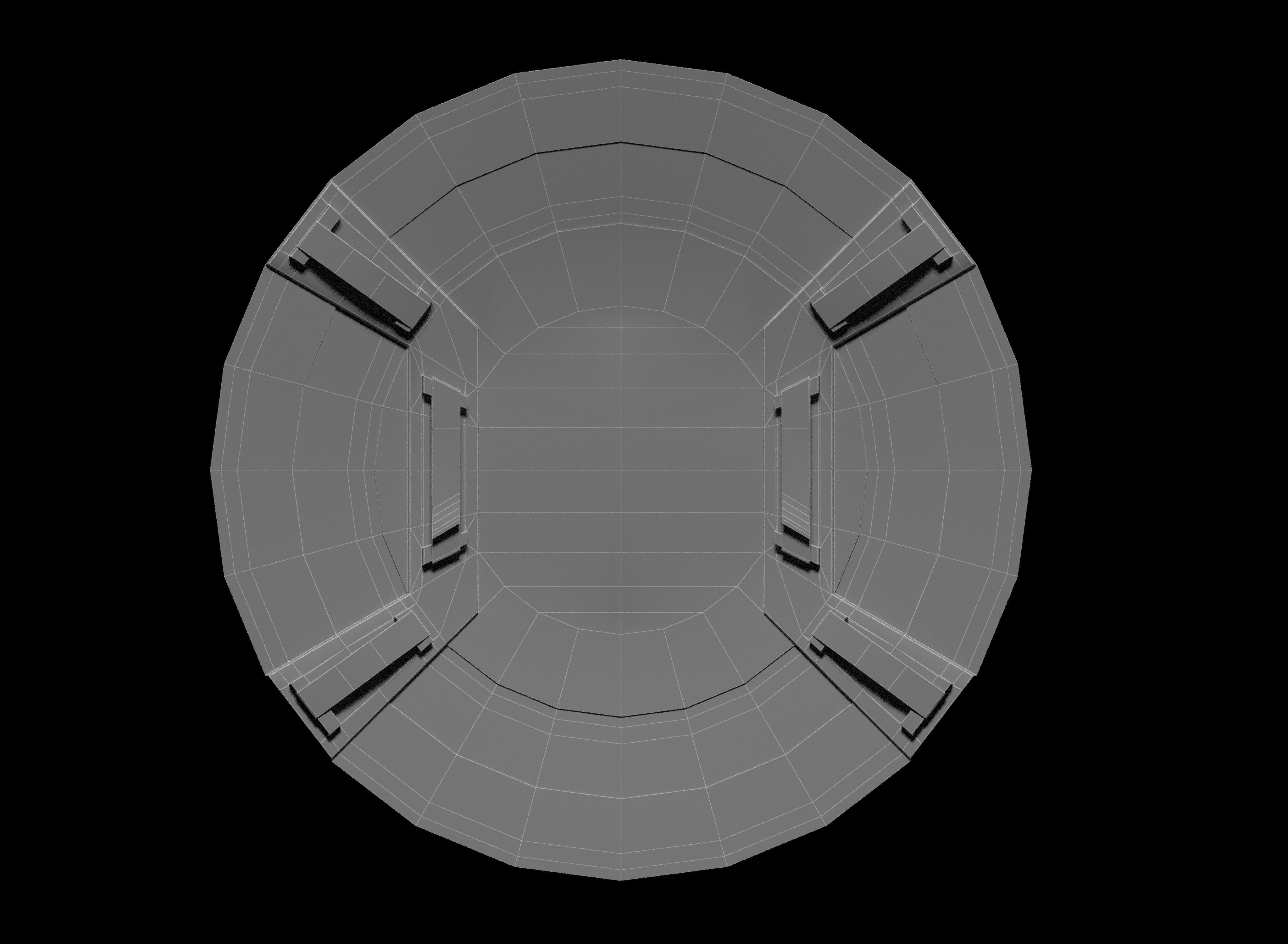 Captain America Shield Free low-poly 3D model_9