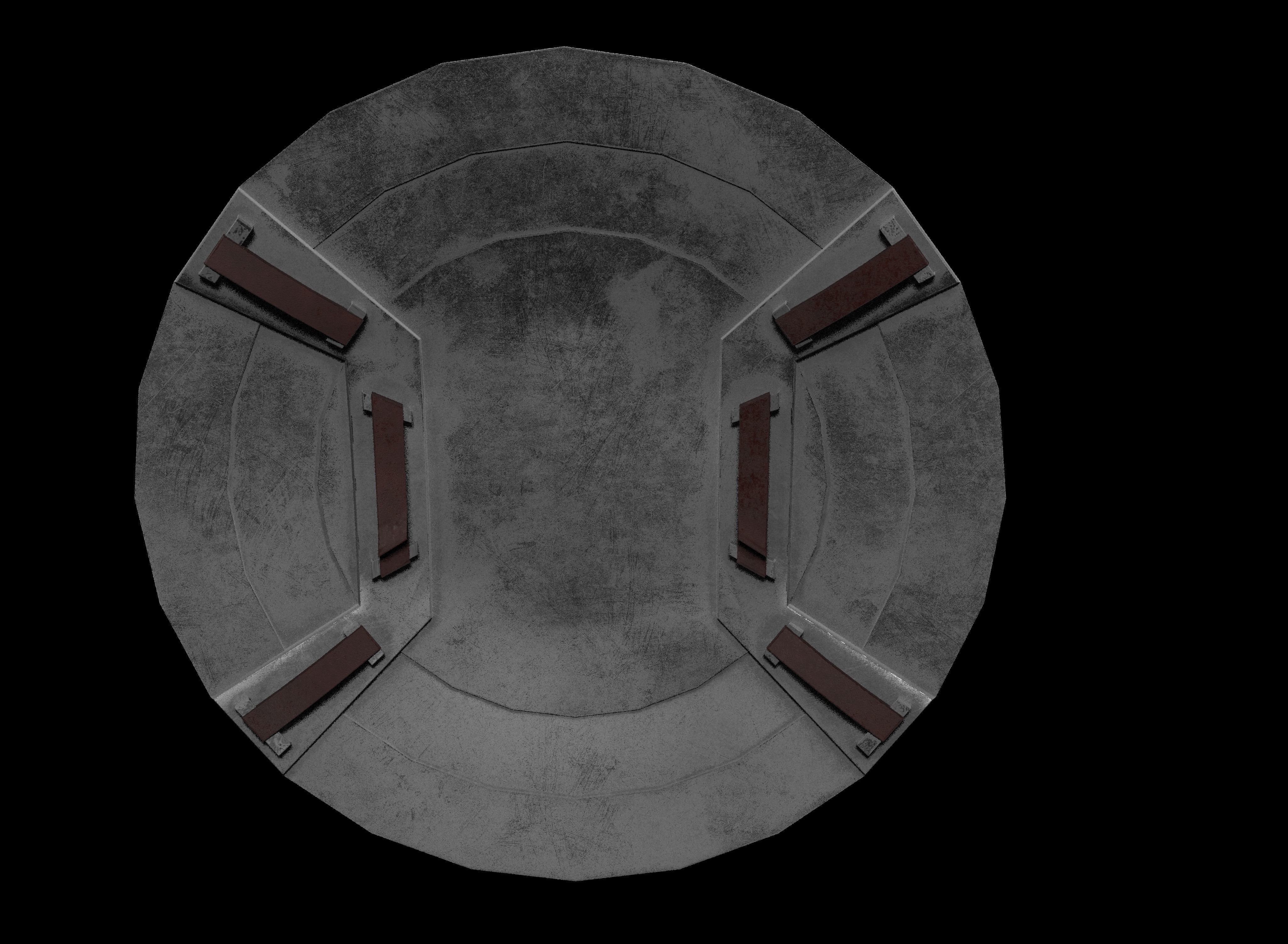 Captain America Shield Free low-poly 3D model_1