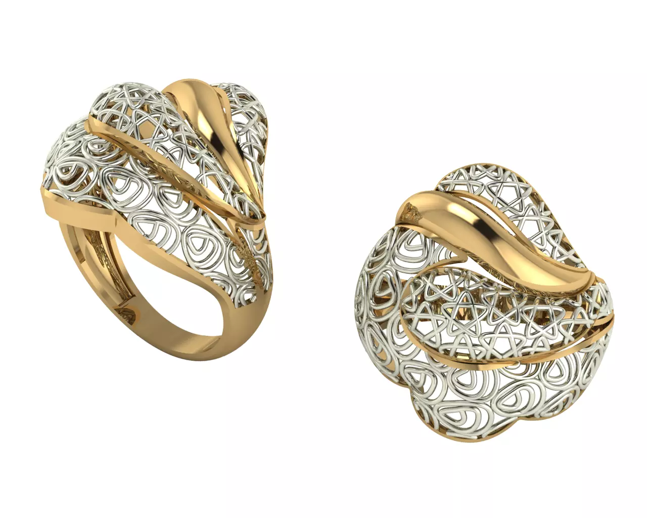 ring gold 3D model_0
