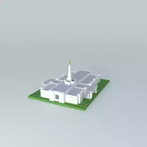 LDS. Templo Mormon, Aba Nigeria  121 st. operating Temple, Free 3D model
