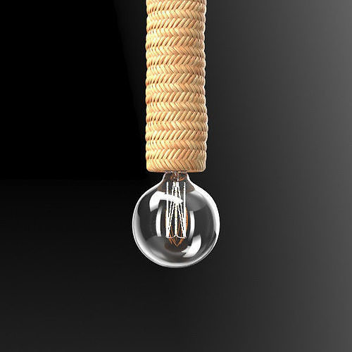 Dutchbone Tan Pendant Lamp 3D model