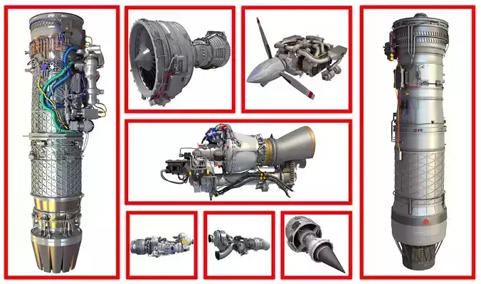 8 Aircraft Engine Models