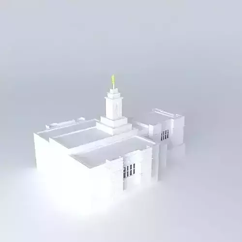 LDS. Temple Colonia Juarez, Chihuahua. Templo Mormon. 55th op... Free 3D model