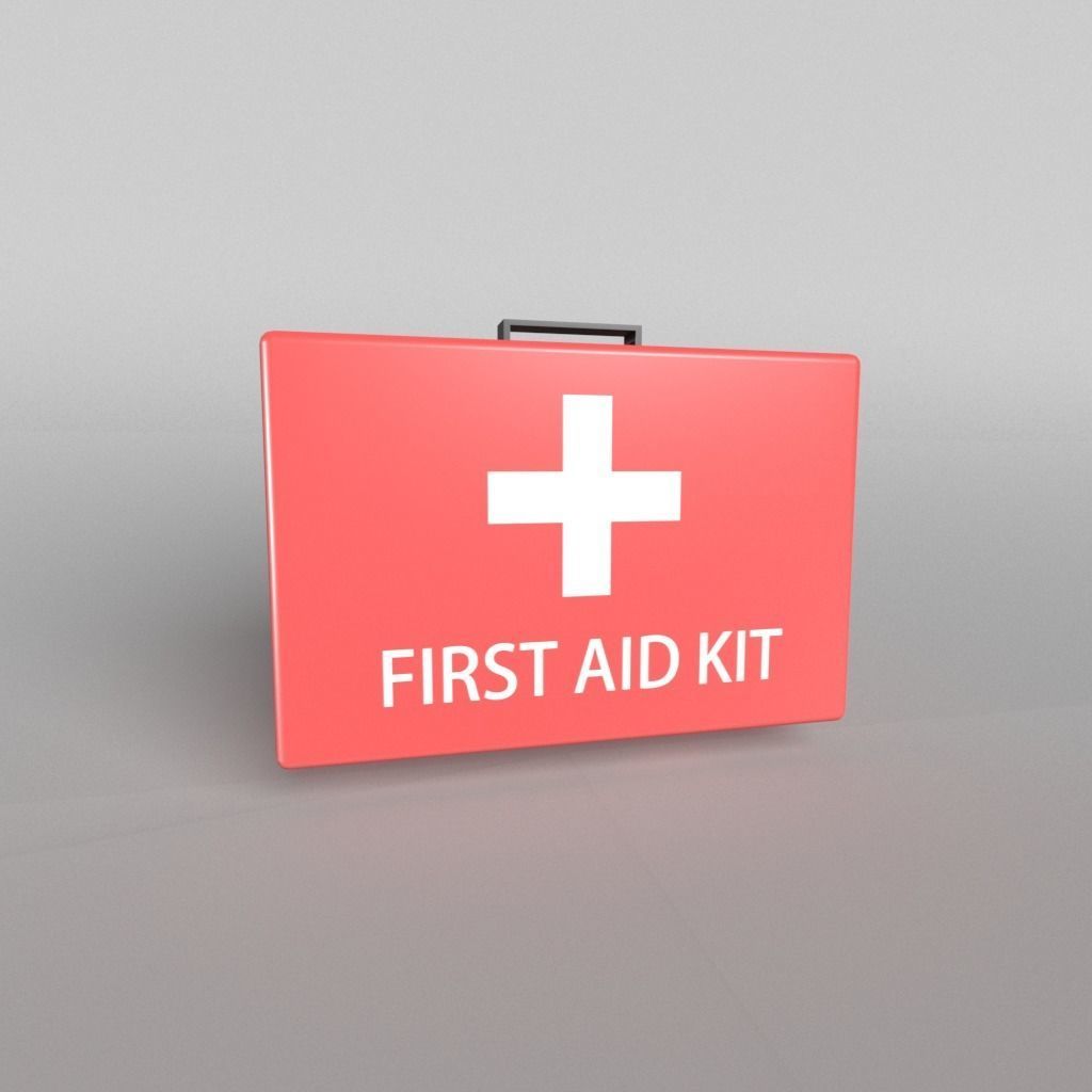 First Aid Kit Pack 01 Free low-poly 3D model_1