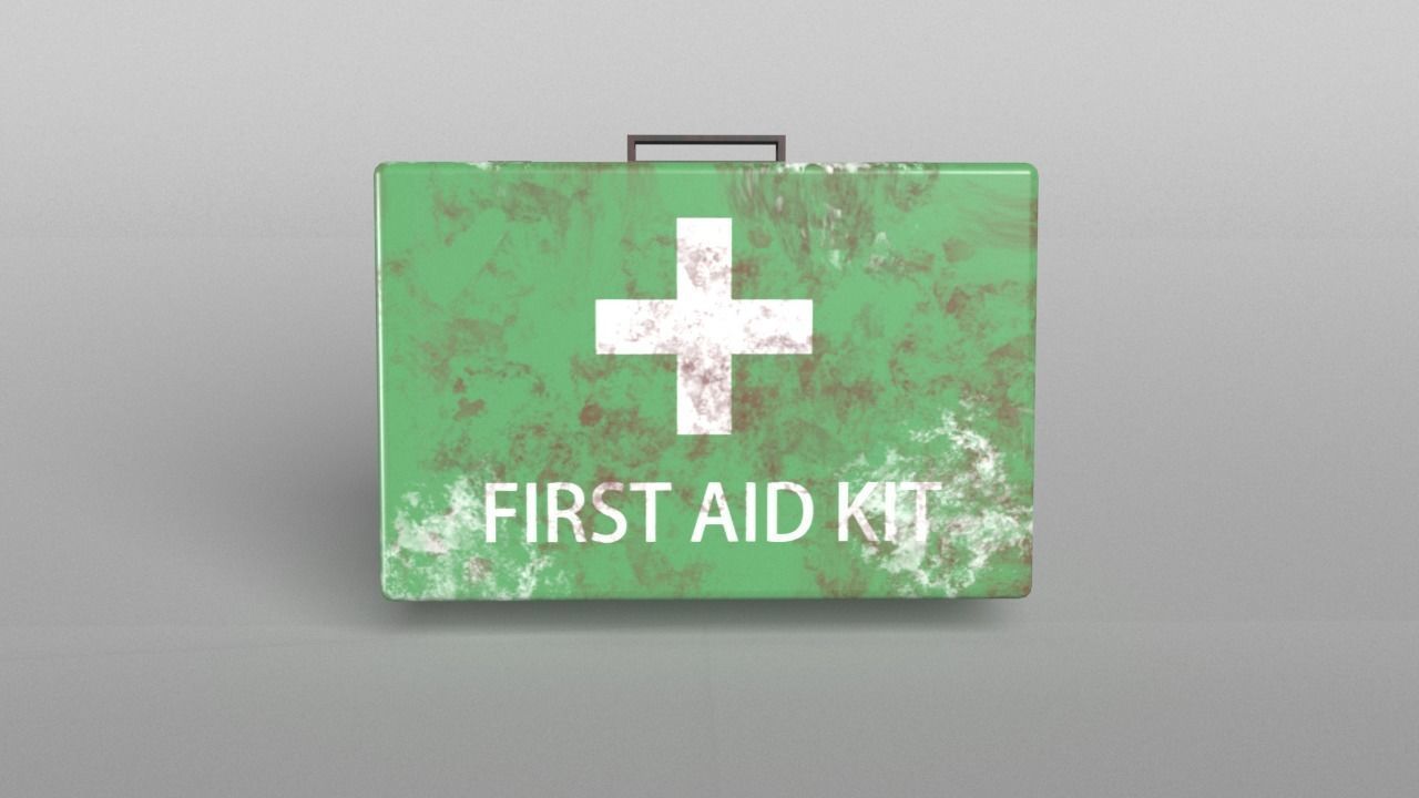 First Aid Kit Pack 01 Free low-poly 3D model_13