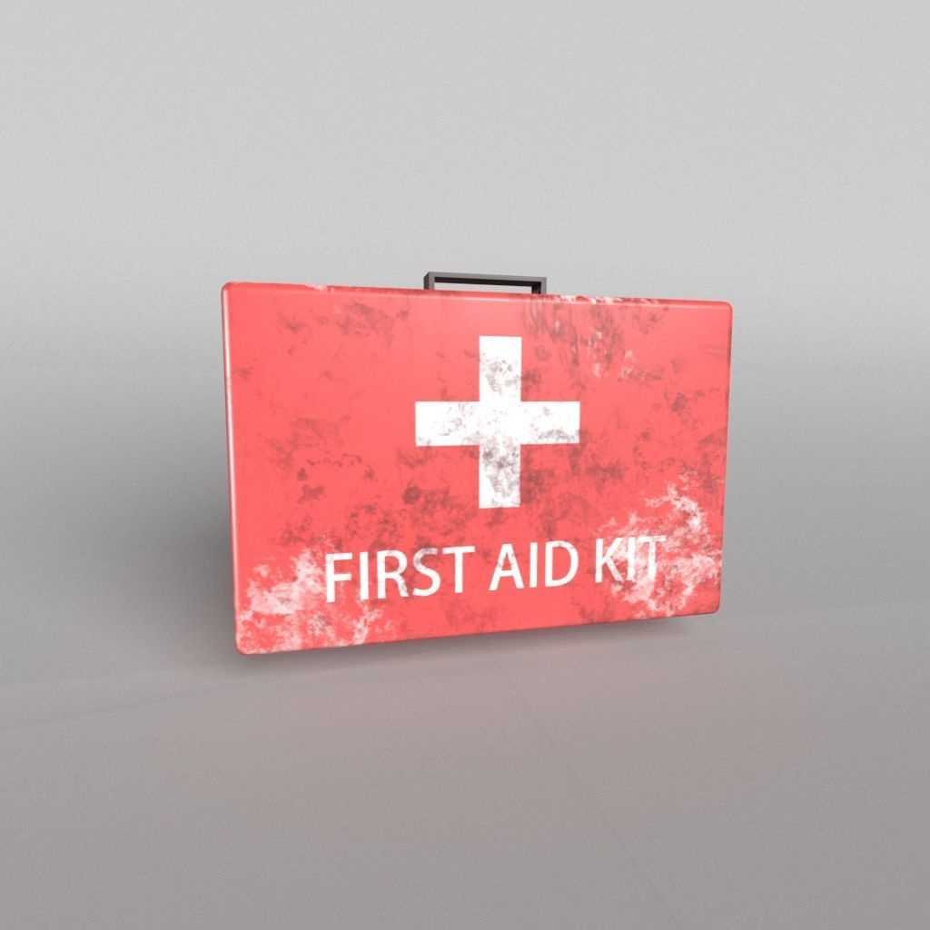 First Aid Kit Pack 01 Free low-poly 3D model_5