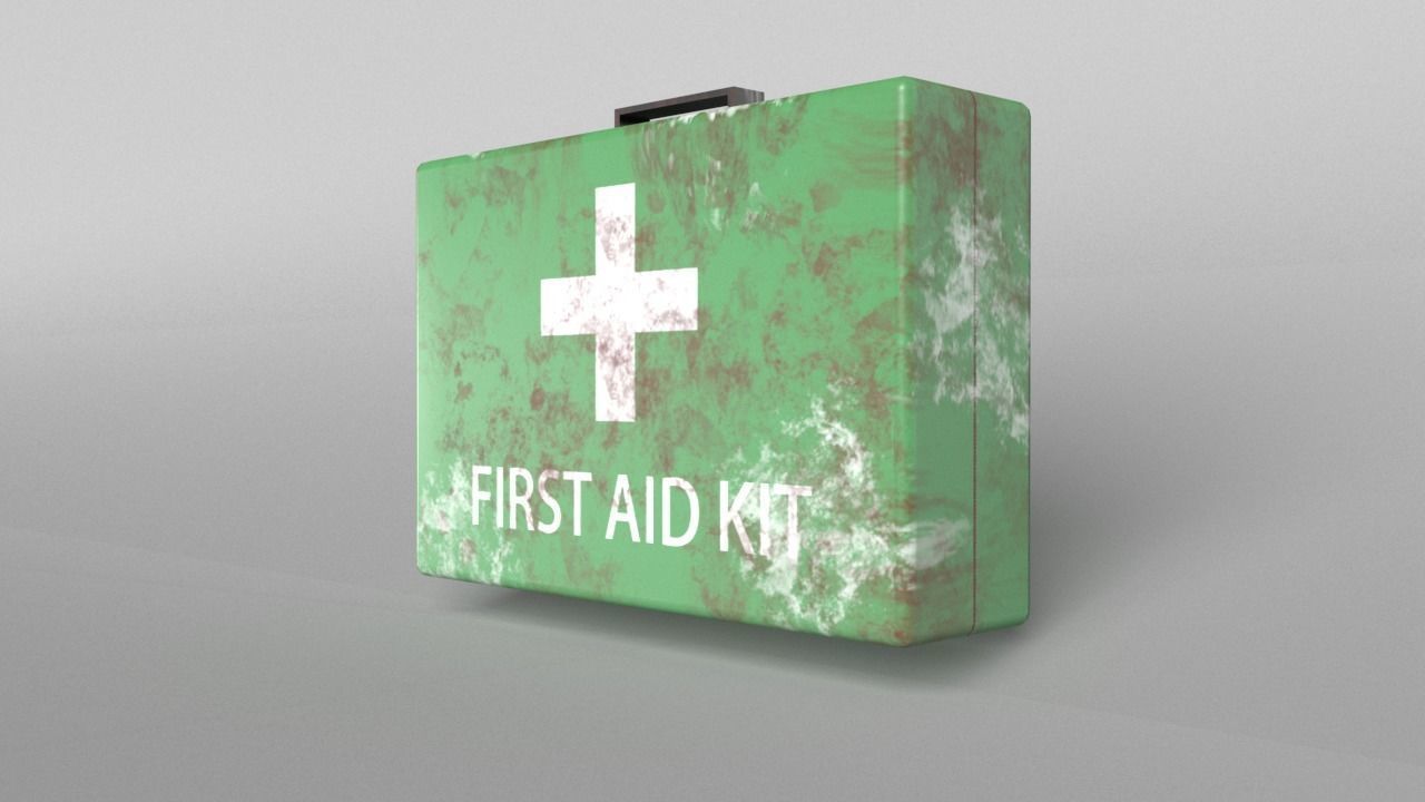 First Aid Kit Pack 01 Free low-poly 3D model_15