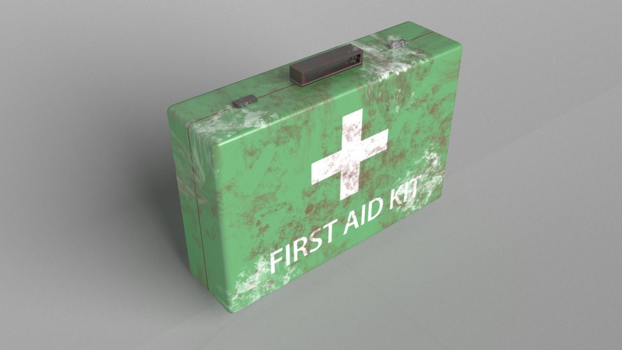 First Aid Kit Pack 01 Free low-poly 3D model_14