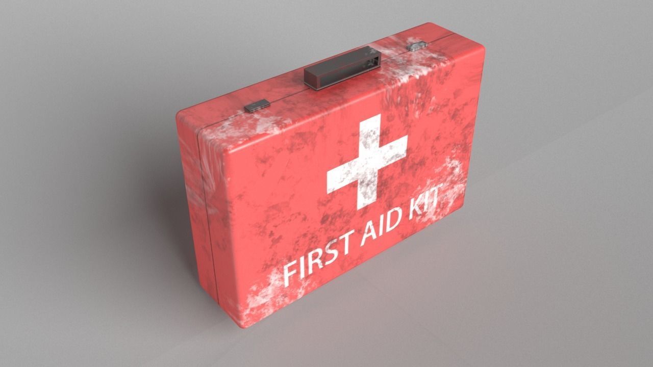 First Aid Kit Pack 01 Free low-poly 3D model_8