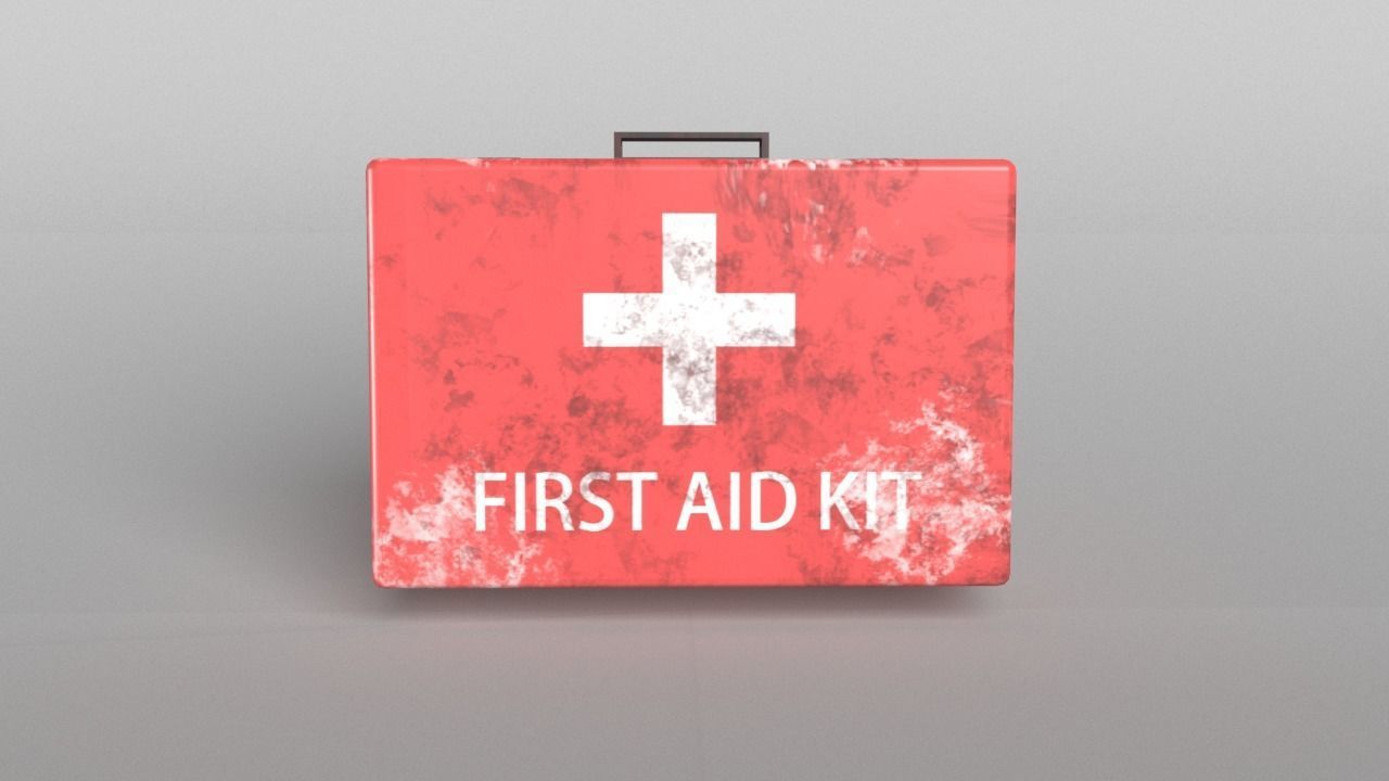 First Aid Kit Pack 01 Free low-poly 3D model_6
