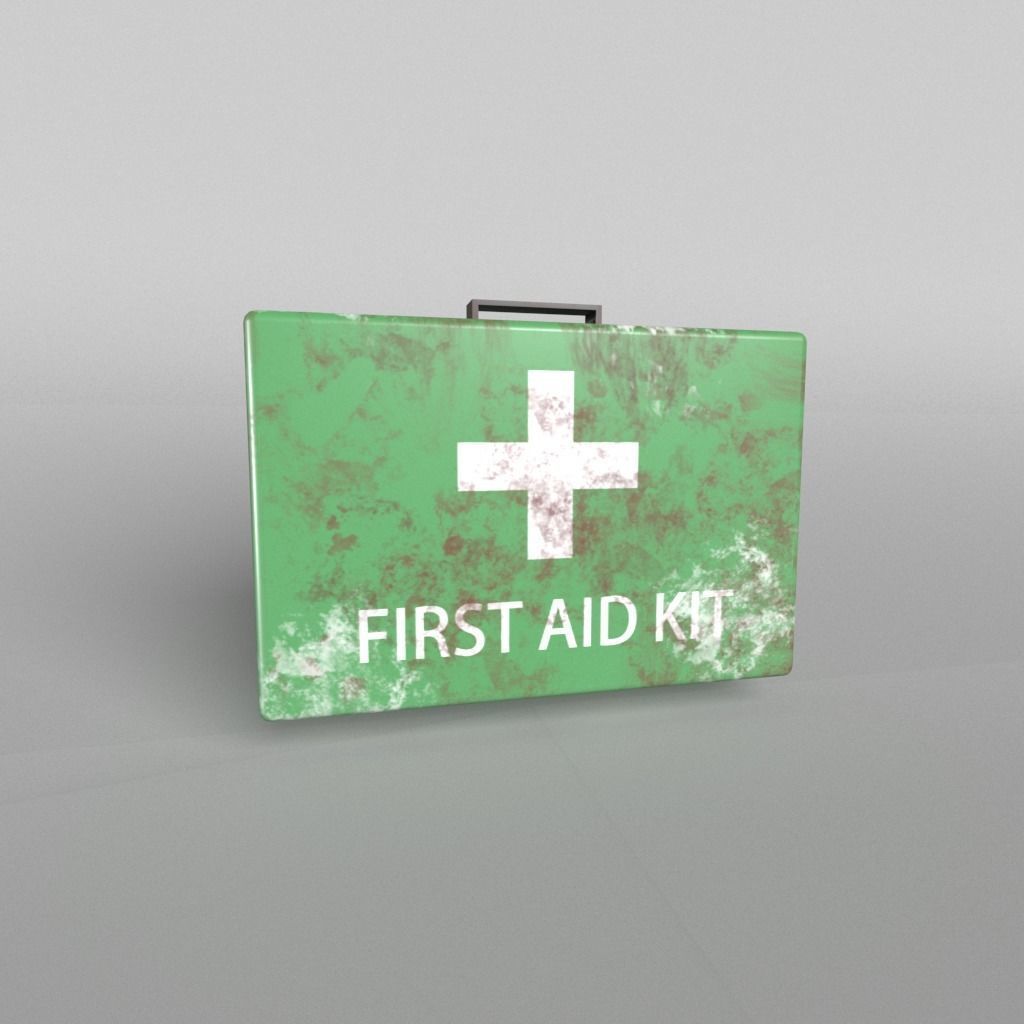 First Aid Kit Pack 01 Free low-poly 3D model_16