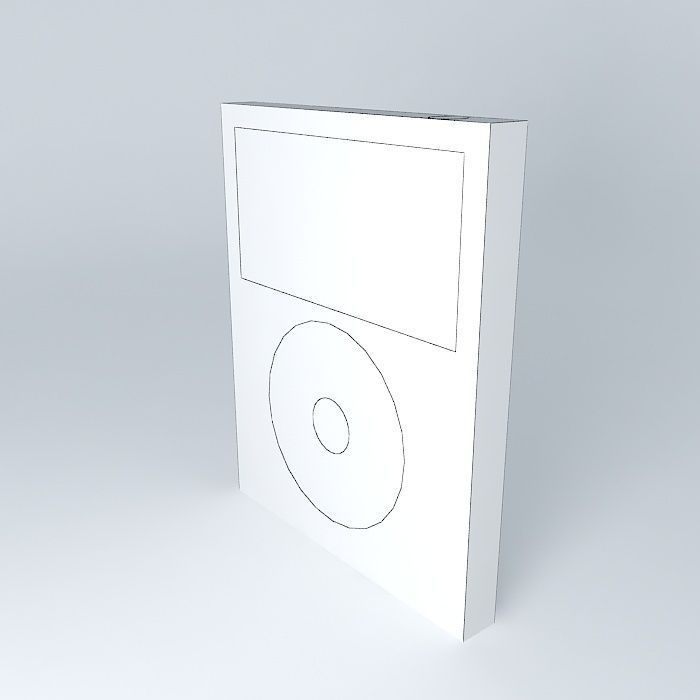 iPod box Free 3D model_4